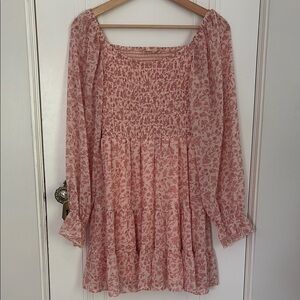 Altar’d State pink floral dress BARELY WORN extra small